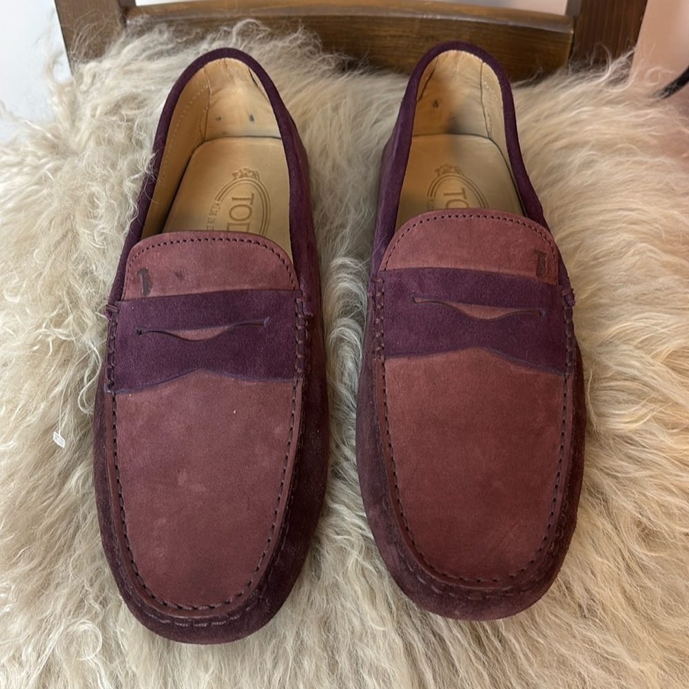 NWOT TOD’S Suede Driving Loafers